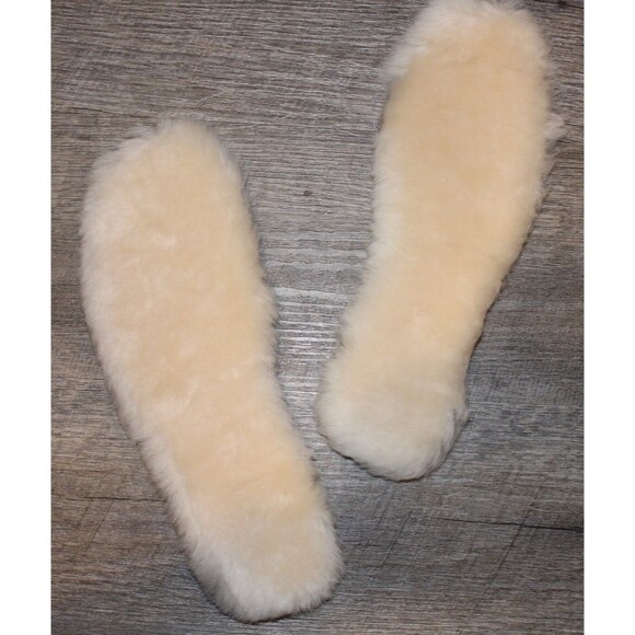 Ugg‎ Insoles Women's Shearling Sheepskin Boot Shoe Footbed Replacements New - Picture 4 of 5